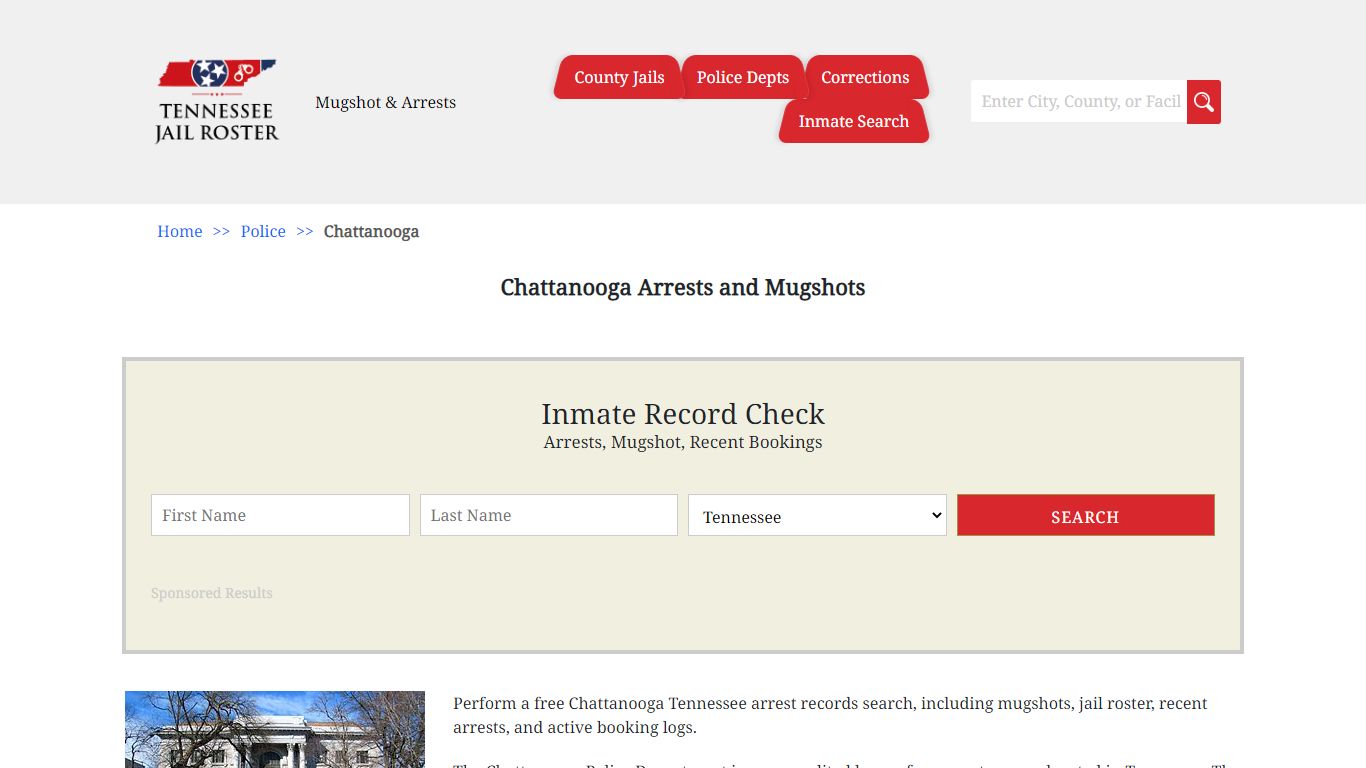 Chattanooga Arrests and Mugshots | Jail Roster Search